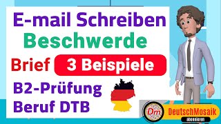 EMail schreiben Beschwerde Brief B2Prüfung für den Beruf [upl. by Eibrab]