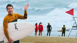 I Tried Surfing Storm Waves in Belgium [upl. by Helali]