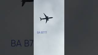 BA B777 Turning into approach for Runway 27L at Heathrow jetliners planes planesspotting avgeek [upl. by Preiser]