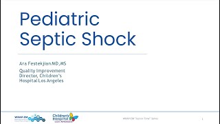 Pediatric Septic Shock [upl. by Innad]