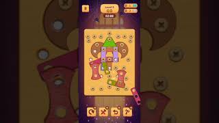 Wood Nuts amp Bolts Puzzle 🦝 Level 9 🍇 Gameplay Walkthrough 👑 woodnuts puzzle games [upl. by Adda]