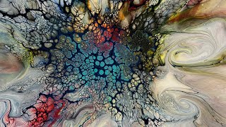 192 Fluid Art Bloom technique using American Floetrol in Cell Activator [upl. by Annayk883]