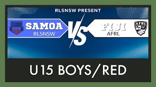 Recorded U15 Boys Red  RLSNSW v AFRL [upl. by Ecydnak800]