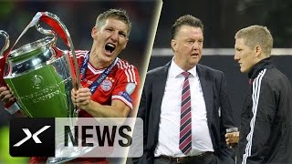 Bastian Schweinsteiger zu Manchester United Das sagt Louis van Gaal  FC Bayern München [upl. by Wendin]