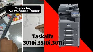 Replacing pcrcharge roller Kyocera Taskalfa 3010i3510i3011i [upl. by Deys494]