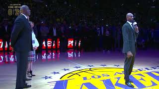 Kobe Bryants Jersey Retirement and Speech [upl. by Osanna]