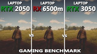 LAPTOP RTX 2050 vs RX 6500m vs RTX 3050 Gaming Benchmark Test in 2024  Which one is Better [upl. by Dlopoel]