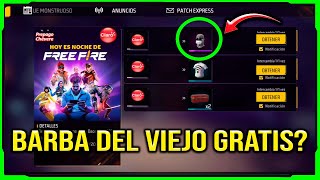 CÓMO llega el EVENTO DE la BARBA DEL VIEJO GRATIS POR NAVIDAD en FREE FIRE LATAM COLABORACION CLARO [upl. by Suinotna]