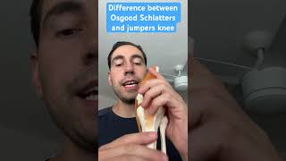 Difference between Osgood Schlatters and jumpers knee treatment shorts [upl. by Roz]