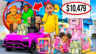 WE TOOK LONDYN SHOPPING FOR HER BIRTHDAY PARTY amp SHOT MUSIC VIDEO FOR THE CREEPY MAN… [upl. by Tybi]