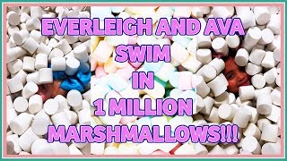 EVERLEIGH AND AVA GET STUCK IN 1 MILLION MARSHMALLOWS INSANE [upl. by Halpern]