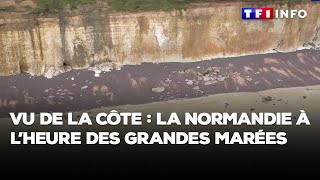 Vu de la côte  la Normandie à lheure des grandes marées [upl. by Hsac]