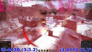 i54430 vs i34170 in WOT GTX 970 [upl. by Gratt]