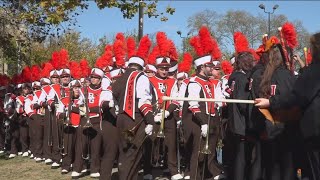 BGSU band performs at tailgate party outside Glass Bowl before game [upl. by Monika]