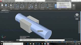 AutoCAD 3D Union Subtract intersect CommandTamil [upl. by Zetniuq]