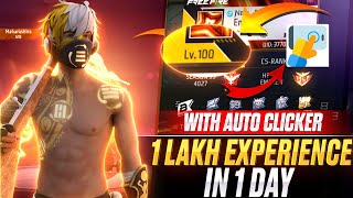 FREE FIRE LEVEL UP GLITCH 😱🔥AUTO CLICKER SETTING GEY 1 LAKH EXP IN 10 MIN  GARENA FREE FIRE [upl. by Madai]