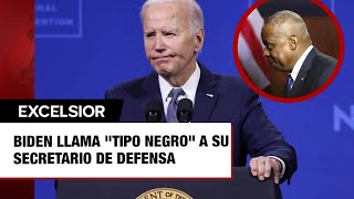 Biden vuelve a resbalar llama el “tipo negro” a su secretario de Defensa [upl. by Grimbal]