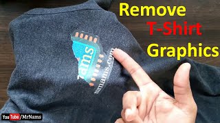 how to remove rubber print from t shirt at home [upl. by Donnamarie]