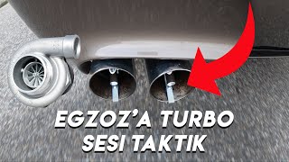 BMW M5 Sahte Turbo Sesi Denemesi – Turbo Sesi için Egzoz Düdüğü  Fake Turbo Exhaust Whistle Test [upl. by Bradford]