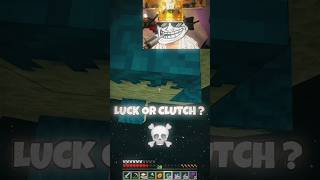 Luck Or Clutch 😱 GamerFleet AnshuBisht gamerfleet anshubisht minecraft shorts [upl. by Glassco]