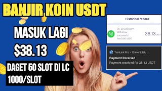 Gajian lagi 38  web penghasil usdt legit 2022 aplikasi penghasil uang [upl. by Volding]