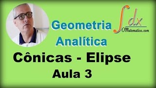 Grings  Geometria Analítica  Cônicas  Elipse  Aula 3 [upl. by Alban725]