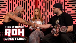 Mark Briscoe amp Eddie Kingston speak about the importance ROH World Championship ROH TV 4424 [upl. by Kensell]