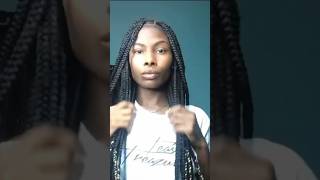 How I Did My Own Knotless Braids EASY DIY TUTORIAL [upl. by Gio]