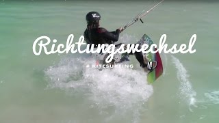 Richtungswechsel beim Kiten  Tipps zum Kitesurfen lernen by kitereisentv [upl. by Suoicul]