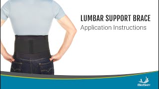 Lumbar Support Brace Application Instructions [upl. by Annoyk709]