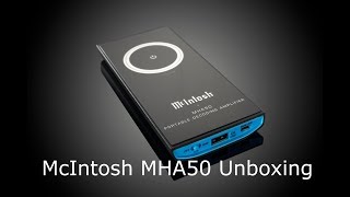 McIntosh MHA50 Early Unboxing [upl. by Naamana]