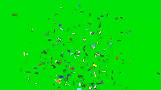 Confetti  Green Screen No Copyright [upl. by Ramad185]