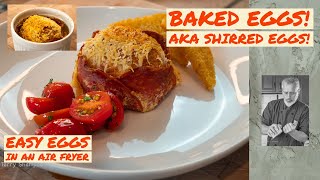 How to Make Baked Eggs  shirred egg recipe  Chef Terry [upl. by Aliakam403]