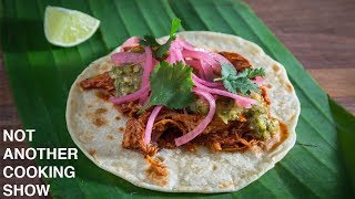 how to make REAL COCHINITA PIBIL tacos [upl. by Ramled852]