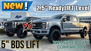 2024 Ford F250 25” Level vs 5” LIFT Comparison [upl. by Marcela568]