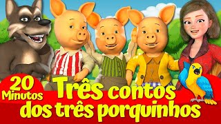 🔴 Os Três Porquinhos e o Lobo Grande e Mau 🔴🐷🐺 I Três Contos I Contos de fadas encantadores [upl. by Annayi407]