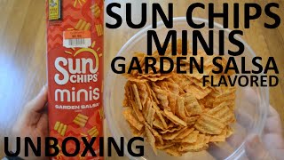 Unboxing Sun Chips Minis Garden Salsa Flavored Whole Grain Snacks [upl. by Lladnek]