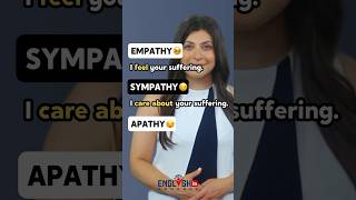 Empathy Sympathy Apathy  English Vocabulary [upl. by Chrisoula]