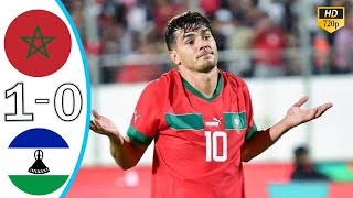 Morocco vs Lesotho 10 HÑ–ghlÑ–ghts amp All Goals 2024 Brahim Diaz Goal 90 [upl. by Idram]