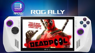 Deadpool RPCS3 PS3 Emulation  Rog Ally Ryzen Z1 Extreme [upl. by Rebma]