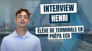 💬 Interview  Henri élève de Terminale entre en Prépa HEC ECG à Ipesup en 20222023 [upl. by Jesh]