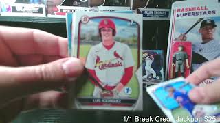 2023 Bowman 1st Edition Hobby Box Break 60 [upl. by Anertac615]