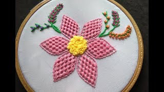 Hand Embroidery  Cluster Stitch [upl. by Arihaj]