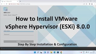 How to Install VMware vSphere Hypervisor ESXi 800   Step By Step Guide [upl. by Nylirahs724]