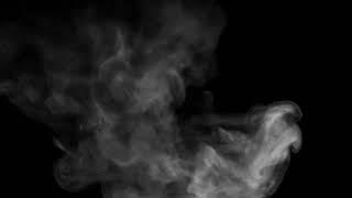 Exhaling Smoke During Smoking  video overlay  black background  4k Free Download [upl. by Amlez]