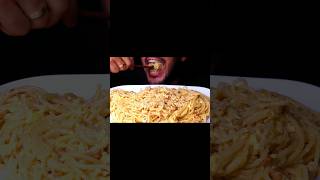 ASMR SPAGHETTI BACON CARBONARA PASTA EATING SOUNDS MUKBANG [upl. by Prudence]