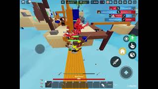 Playing 30v30 Roblox Bedwars [upl. by Ahsilif]