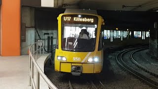 U17 Killesberg 35753576  35493550 in Hauptbahnhof Stadtbahn Stuttgart [upl. by Ynohtnaleahcim]