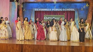 ONAM DANCE 2023  SILVER HILLS PUBLIC SCHOOL onam [upl. by Hpeosj]