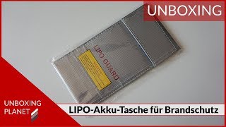 LIPOAkkuTasche für Brandschutz  Unboxing Planet [upl. by Reinhart]